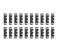sourcing map 20Pcs Door Hinge Shims, 4.45" x 1.3" PVC Door Hinge Spacer Filler Plate Adjustable Repair Kit Filling Gaps in Interior Doors Kitchen Cabinets, 0.04" Thick