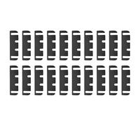 sourcing map 20Pcs Door Hinge Shims, 4.5" x 1.3" PVC Door Hinge Spacer Filler Plate Adjustable Repair Kit Filling Gaps in Interior Doors Kitchen Cabinets Furniture, 0.05" Thick