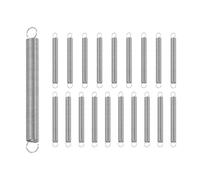 sourcing map 20Pcs Extension Spring, Stainless Steel Small Springs with Dual Hook Mechanical Compression Spring for Home Furniture Repair 0.6mm Wire Diax6mm ODx60mm Length