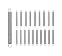 sourcing map 20Pcs Extension Spring, Stainless Steel Small Springs with Dual Hook Mechanical Compression Spring for Home Furniture Repair 0.5mm Wire Diax4mm ODx40mm Length