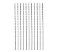 sourcing map 20pcs Extra Long Drill Bits, 0.8mm HSS Drill Bit with High Speed Steel Straight Shank 100mm Length for Metal Woodwork Plastic Aluminum Alloy