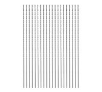 sourcing map 20pcs Extra Long Drill Bits, 1.1mm HSS Drill Bit with High Speed Steel Straight Shank 100mm Length for Metal Woodwork Plastic Aluminum Alloy