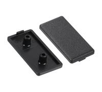sourcing map 20Pcs Extruded End Cap Nylon, 20x40mm T-Slot Aluminum Profile 2040 European Standard End Cap Extrusion Plug for Trolley, Fish Tank Rack, Storage Rack, Black