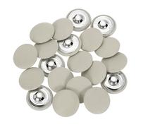 sourcing map 20Pcs Fabric Cloth Covered Button, 30mm 48L Metal Shank Round Sewing Buttons Fabric Covered Button for Coat Dress Sweater Hats Crafts Making, Khaki