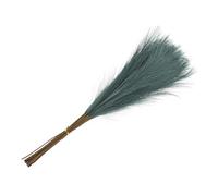 sourcing map 20Pcs Faux Pampas Grass,21"/55cm Fake Pampas Grass Decor for Living Room Party Wall Vase Wedding Decoration,Dark Green