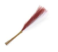 sourcing map 20Pcs Faux Pampas Grass,21"/55cm Fake Pampas Grass Decor for Living Room Party Wall Vase Wedding Decoration,White/Burgundy