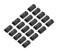 sourcing map 20Pcs Ferrite Filter Ring Core RFI EMI Noise Suppression Cable Clip ID 9mm for Electronic Devices, Industry, Black