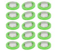 sourcing map 20Pcs Filter Hose Gasket Washers Screen, 1" OD, 5/8 ID Fit 3/4" Garden Hose Valves and Water Faucet, Hose Screen Washers Gaskets, Green