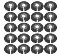 sourcing map 20pcs Flange Pipe Cover Decoration 1.18" to 2.17" (30-55mm) Plastic Clip-on Wall Hole Cover Under Sink Pipe Radiator Escutcheon Collar for Bathroom Kitchen Toilet, Black