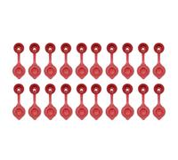 sourcing map 20pcs Fuel Gas Can Vent Caps 8 x 60mm Plastic Gas Tank Jug Vent Collar Cap for Metal Fuel Jugs Old Style Gas Fuel Water Can Jug, Red