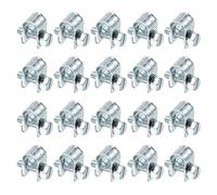 sourcing map 20pcs Fuel Injection Hose Clamp 6-8mm Adjustable Zinc Plated Steel Mini Gas Line Hose Clamp for Automotive Agriculture Plumbing Diesel Petrol Pipe
