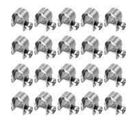 sourcing map 20pcs Fuel Injection Hose Clamp 9-11mm Adjustable 304 Stainless Steel Mini Gas Line Hose Clamp for Automotive Agriculture Plumbing Diesel Petrol Pipe