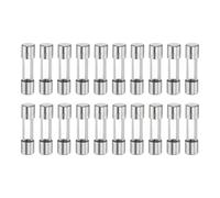 sourcing map 20pcs Fuses 0.5A 250 Volt Fast Blow Glass Fuse F0.5AL250V 5x20mm Fast Acting Fuses for Christmas Light Electrical Systems Microwave Ovens TVs Fans Lights Oven