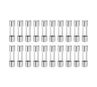 sourcing map 20pcs Fuses 1.6A 125 Volt Fast Blow Glass Fuse F1.6AL250V 5x20mm Fast Acting Fuses for Christmas Light Electrical Systems Microwave Ovens TVs Fans Lights Oven