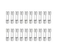 sourcing map 20pcs Fuses 10A 125 Volt Fast Blow Glass Fuse F10AL250V 5x20mm Fast Acting Fuses for Christmas Light Electrical Systems Microwave Ovens TVs Fans Lights Oven