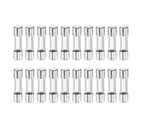 sourcing map 20pcs Fuses 5A 125 Volt Fast Blow Glass Fuse F5AL250V 5x20mm Fast Acting Fuses for Christmas Light Electrical Systems Microwave Ovens TVs Fans Lights Oven