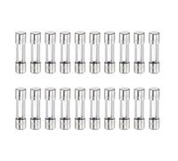 sourcing map 20pcs Fuses 8A 125 Volt Fast Blow Glass Fuse F8AL250V 5x20mm Fast Acting Fuses for Christmas Light Electrical Systems Microwave Ovens TVs Fans Lights Oven