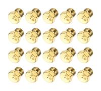 sourcing map 20Pcs Gas Propane Orifices Jet Nozzles, M6 x 0.75 mm Brass Gas Conversion Kit (0.5mm) Replacement Part for Range Stove Oven Propane LPG Pipe Water Heater DIY Burner Parts