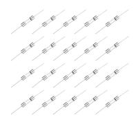 sourcing map 20pcs Glass Tube Fuses, Axial-with Lead Wire 5x20mm 20A 250V for Replacing or Repairing Many Home Electronics (F20A)