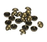 sourcing map 20pcs Half-Domed Metal Sewing Buttons, 11.5mm / 7/16" Half Round Mushroom Pearl Cap Metal Buttons with Shank for Blazer Suit, Coat, Jacket Cloth Garment Decoration, Bronze