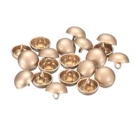 sourcing map 20pcs Half-Domed Metal Sewing Buttons, 12.5mm / 1/2" Half Round Mushroom Pearl Cap Metal Buttons with Shank for Blazer Suit, Coat, Jacket Cloth Garment Decoration, Misty Gold