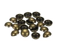 sourcing map 20pcs Half-Domed Metal Sewing Buttons, 20mm / 3/4" Half Round Mushroom Pearl Cap Metal Buttons with Shank for Blazer Suit, Coat, Jacket Cloth Garment Decoration, Bronze
