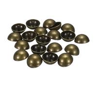 sourcing map 20pcs Half-Domed Metal Sewing Buttons, 28mm / 1 1/8" Half Round Mushroom Pearl Cap Metal Buttons with Shank for Blazer Suit, Coat, Jacket Cloth Garment Decoration, Bronze