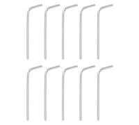 sourcing map 20pcs Hex Key Wrench 1/20" 45# Carbon Steel L-Shape Hexagon SAE Wrenches Repairing Tool for Home DIY Bike Motorcycle Repair, Silver Tone