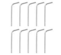 sourcing map 20pcs Hex Key Wrench 3/32" 45# Carbon Steel L-Shape Hexagon SAE Wrenches Repairing Tool for Home DIY Bike Motorcycle Repair, Silver Tone