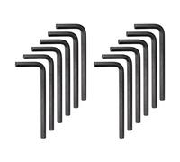 sourcing map 20pcs Hex Key Wrench 6mm Metric CR-V L Shaped Hexagon Head Repairing Tool