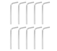 sourcing map 20pcs Hex Key Wrench 7/64" 45# Carbon Steel L-Shape Hexagon SAE Wrenches Repairing Tool for Home DIY Bike Motorcycle Repair, Silver Tone