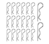 sourcing map 20pcs Hitch Pins Clips M1.8x35mm Cotter Pins Stainless Steel R Clips Spring Retaining for Trailer Locking Mowers Trucks RVs Machinery Heavy Duty Pin Locking Systems, Silver