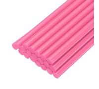 sourcing map 20pcs Hot Glue Sticks 7mm/0.28x8inch Pink | Mini Hot Melt Adhesive Glue Stick,for Glue Gun
