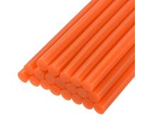 sourcing map 20pcs Hot Glue Sticks for Glue Gun 11mm/0.43-inch x 4-inch Mini Hot Melt Adhesive Glue Stick Bright Orange