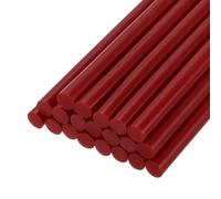 sourcing map 20pcs Hot Glue Sticks for Glue Gun 11mm/0.43-inch x 4-inch Mini Hot Melt Adhesive Glue Stick Wine Red