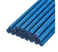 sourcing map 20pcs Hot Glue Sticks for Glue Gun 11mm/0.43-inch x 8-inch Mini Hot Melt Adhesive Glue Stick Glitter Bright Blue