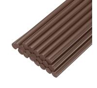 sourcing map 20pcs Hot Glue Sticks for Glue Gun 11mm/0.43-inch x 8-inch Mini Hot Melt Adhesive Glue Stick Brown