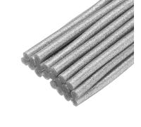 sourcing map 20pcs Hot Glue Sticks for Glue Gun 7mm/0.28-inch x 4-inch Mini Hot Melt Adhesive Glue Stick Glitter Silver