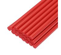 sourcing map 20pcs Hot Glue Sticks for Glue Gun 7mm/0.28-inch x 8-inch Mini Hot Melt Adhesive Glue Stick Red
