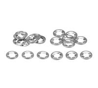 sourcing map 20pcs Internal Tooth Lock Washers Set M14 x 28mm M16 Push on Retaining Clips Locking Washers, 304 Stainless Steel Push Nuts