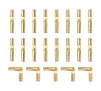 sourcing map 20Pcs Invisible Barrel Hinges, 4x25mm Brass Concealed Hinge, Hidden Barrel Hinge, Small Concealed Hinges for Jewelry Box, Music Boxes, Small Woodworking Projects, Gold