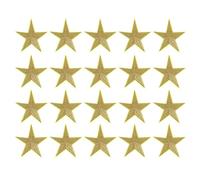 sourcing map 20Pcs Iron on Star Patches, Sew on Star Embroidered Patches, Decorative Repair Patch Applique for DIY Crafts Backpacks Bags Hats Clothes, 75mm Gold Yellow