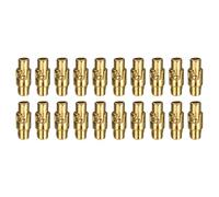 sourcing map 20pcs Leather Cord End Clasp 3mm Hole Magnetic Cord End Caps Closures Leather Bracelet Buckle for Jewelry Making DIY Supplies Crafts, Gold Tone