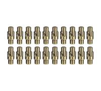 sourcing map 20pcs Leather Cord End Clasp 3mm Hole Magnetic Cord End Caps Closures Leather Bracelet Buckle for Jewelry Making DIY Supplies Crafts, Bronze
