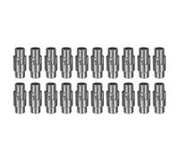 sourcing map 20pcs Leather Cord End Clasp 4mm Hole Magnetic Cord End Caps Closures Leather Bracelet Buckle for Jewelry Making DIY Supplies Crafts, Gunmetal