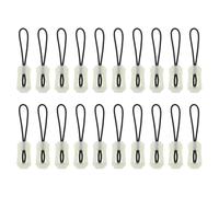 sourcing map 20pcs Luminous Zipper Pulls, Zipper Puller Head Glow in The Dark Anti-Lost Zipper Extenders for Outdoor Mountaineering Camping Jackets Luggage Backpacks Handbags, White
