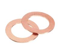 sourcing map 20Pcs M12 Flat Washer, Copper 13mm ID x 20mm OD x 1mm Thick for Bolt Screw, Factories Repair, Kitchens, Shops, and Outdoor Construction