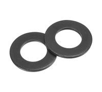 sourcing map 20Pcs M14 Fender Washers, Carbon Steel Flat Washer 28mm OD, 2mm Thickness, Metal Gasket for Screws and Bolts, Black Oxide