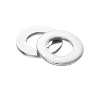 sourcing map 20Pcs M14 Flat Washer, 304 Stainless Steel 15mm ID x 28mm OD x 2.5mm Thick for Bolt Screw, Factories Repair, Kitchens, Shops, and Outdoor Construction, Silver