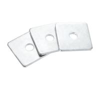 sourcing map 20pcs M14x60x5mm Square Plate Bearing Washers Carbon Steel Plate Square Plate Washers Flat Pad Spacer Gasket for Hardware Fastener